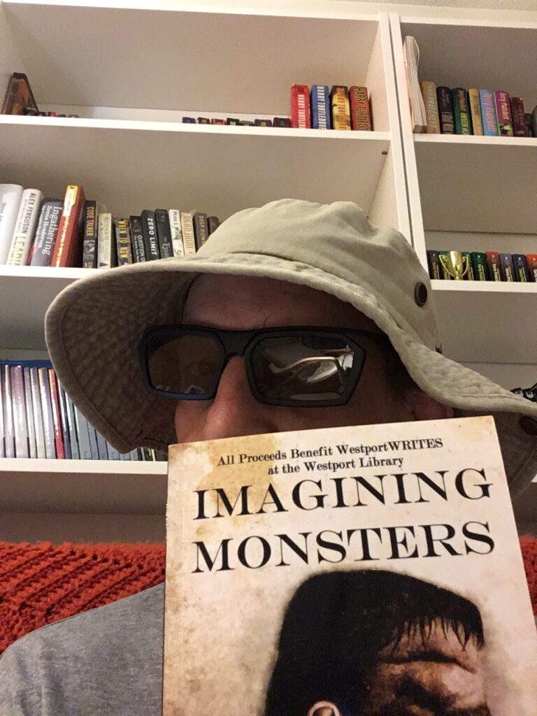 The Author's Shelfie (The hat has long been replaced)